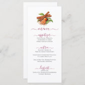 Sticks à la cannelle et tranches d'orange Menu de (Devant / Derrière)