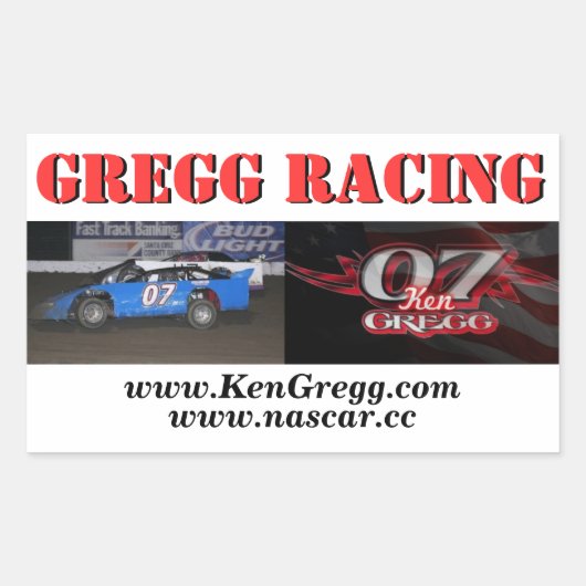 Sticky banner rechthoekige sticker (Voorkant)