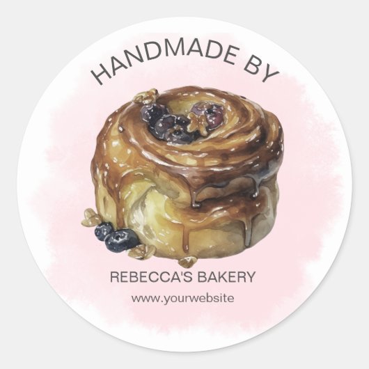 Sticky Buns Handgemaakt met Love Sticker (Voorkant)