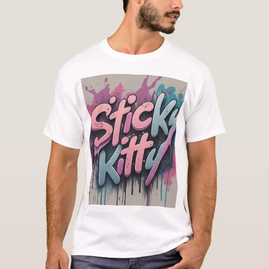Sticky Kat Graffiti T-shirt (Voorkant)