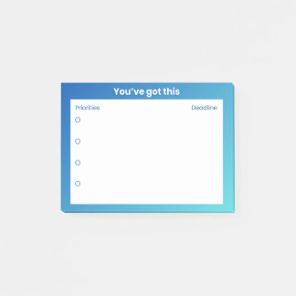 Sticky Note Planner – Prioriteiten & Deadline Lay-