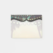 Sticky Notes Beach Sunset Palm Tree String Lights (Voorkant)