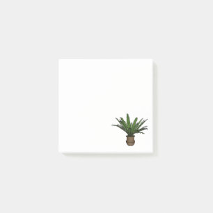 Sticky Notes met Potted Green Plant