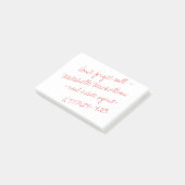 Sticky Scribble II Visitekaartje Post-it® Notes (Schuin)