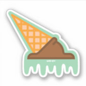 Sticky Situation Custom-Cut Vinyl Sticker (Voorkant)