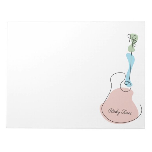 Sticky Tunes | Bloc-notes | Laissez la musique par (Devant)