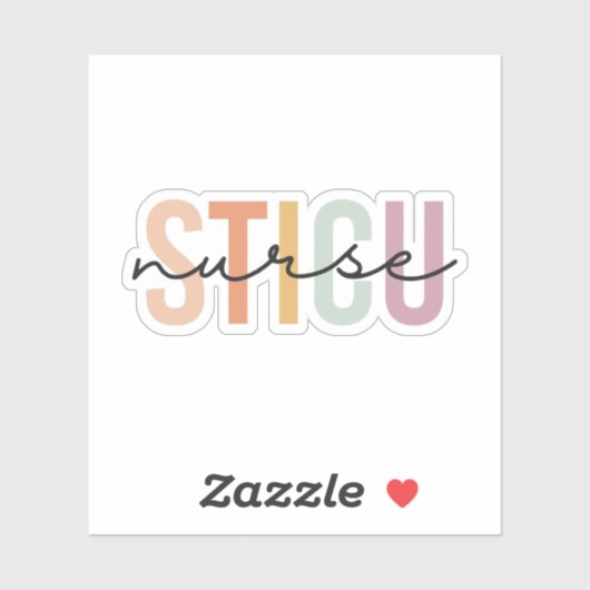 STICU Nurse Sticker (Vel)