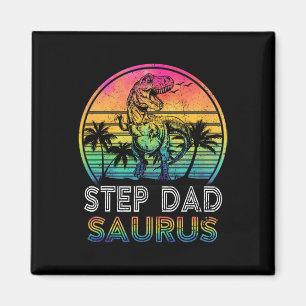 Stief Dadsaurus Dinosaur Stief Vader Saurus Famili Magneet