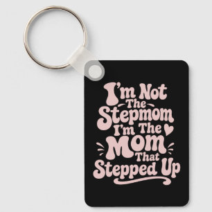 Stiefmoeder cadeau De moeder die een stapje extra Sleutelhanger