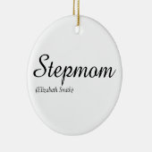 Stiefmoeder Modern Elegant Script  Keramisch Ornament (Rechts)