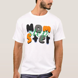 Stiefmoeder Moederster Groovy Borrellettering T-shirt