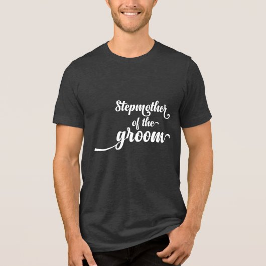 Stiefmoeder van de bruidegom Tri-Blend shirt (Voorkant)