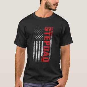 stiefvader bonus vader amerikaanse vlag beste stie t-shirt