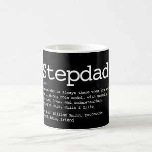 Stiefvader Definitie Zwart En Wit Koffiemok