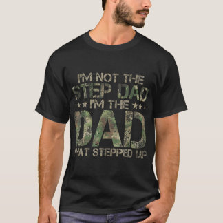 Stiefvader die stapte Amerikaanse Camo T-shirt