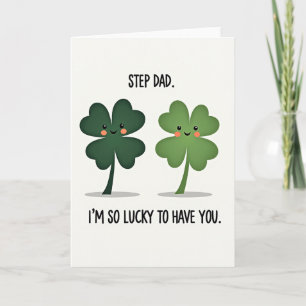 Stiefvader kaart met Lucky Clover