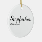 Stiefvader, stiefpapa definitie Elegant Schrift Keramisch Ornament (Rechts)