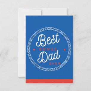 Stiefvader Vaderdag Kaarten Blauw