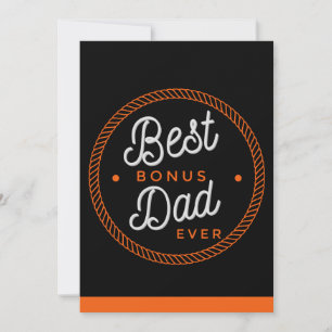 Stiefvader vaderdagkaarten Stiefpapa Typografie Bedankkaart