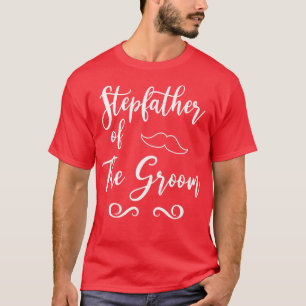 Stiefvader van Bruidegom & Bruid Huwelijk Matching T-shirt