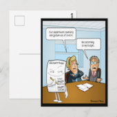 Stiekeme begroting grappige ansichtkaart briefkaart (Voorkant / Achterkant)