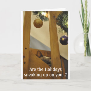 Stiekeme Siamese Feestdagen Kaart