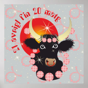 Stier 21 april eind 20 mei Placat Poster