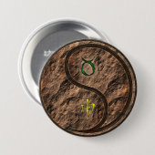 Stier & Aard Aap Ronde Button 7,6 Cm (Voorkant /achterkant)