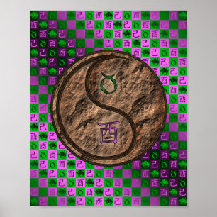 Stier & Aarde Haan Poster