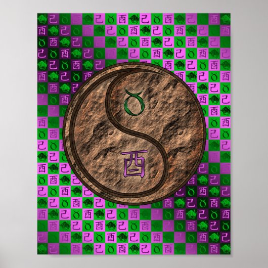 Stier & Aarde Haan Poster (Voorkant)