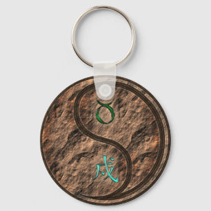 Stier & Aarde Hond Sleutelhanger