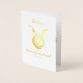 Stier astrologie | Gepersonaliseerd sterrenbeeld Folie Kaarten (Voorkant)