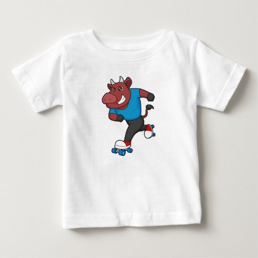 Stier bij Inline skating met Roller skates (Voorkant)