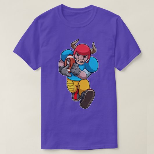 Stier bij Sport met Helm T-shirt (Design voorkant)