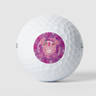 Stier bloem van het leven golfballen