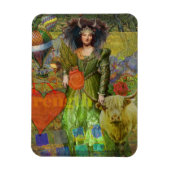 Stier Classic Vrouw Portret Gotische Kunst Magneet (Verticaal)