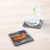 Stier de stier sterrenbeeld Verjaardagsfeest Bier Onderzetter (Rechterzijde)