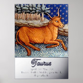 Stier de stier sterrenbeeld Verjaardagsfeest Folie Afdrukken (Voorkant)