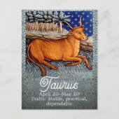 Stier de Stier Sterrenbeeld Verjaardagsfeestje Briefkaart (Voorkant)