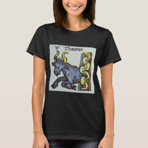 Stier de Stier, Vintage Tekens van de Dierenriem T-shirt