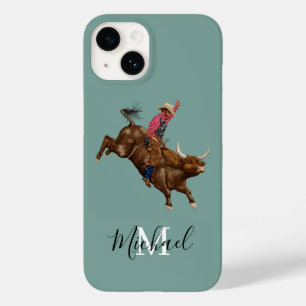  stier die een cowboy gebruikt Case-Mate iPhone 14 hoesje
