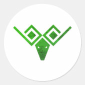 Stier Dier Astrologie Sterrenbeeld Ronde Sticker (Voorkant)