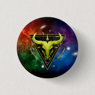 Stier Dierenriem Badge Cadeau Astrologie Ronde Button 3,2 Cm
