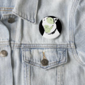 stier doodsbang ronde button 5,7 cm (In situ)