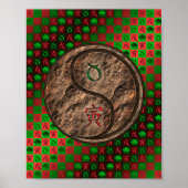 Stier en aarde tijger poster (Voorkant)