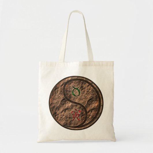 Stier en aarde tijger tote bag (Voorkant)