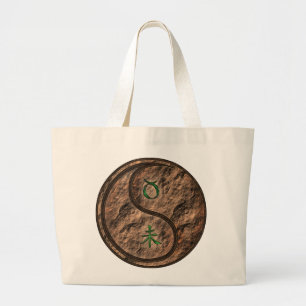 Stier en aardgeit grote tote bag