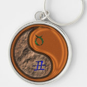 Stier en houtox sleutelhanger (Voorkant)