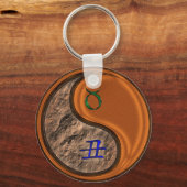 Stier en houtox sleutelhanger (Voorkant)