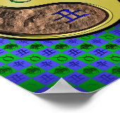 Stier en metalen os poster (Hoek)